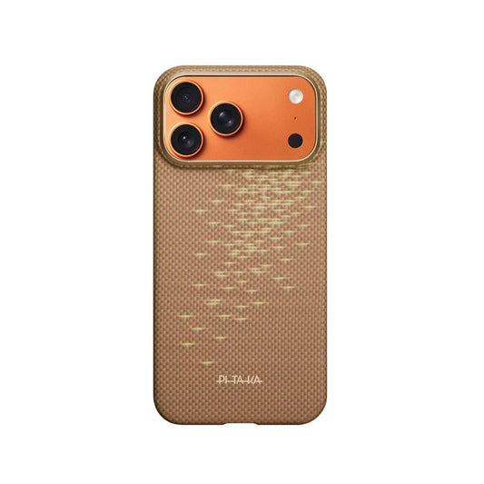 PITAKA Funda para iPhone 17 Pro Max – Carcasa Ultra Fina Golden Glint, Diseño Ultraligero y Ajuste Preciso