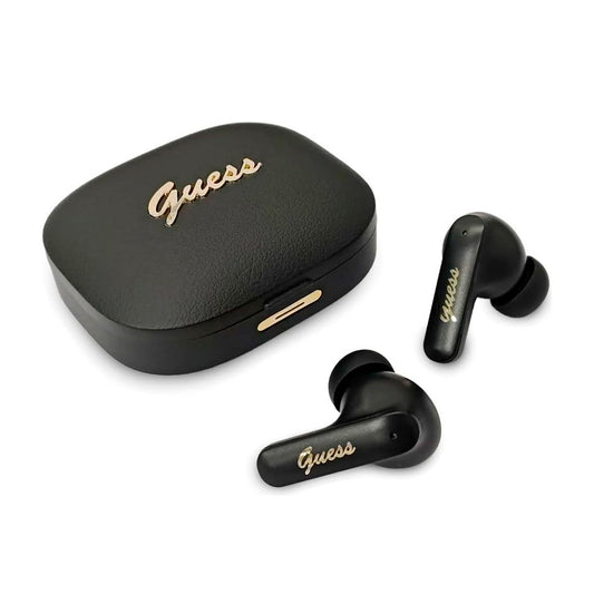 GUESS Auriculares TWS con Traducción por IA y Estuche de Carga, Negro