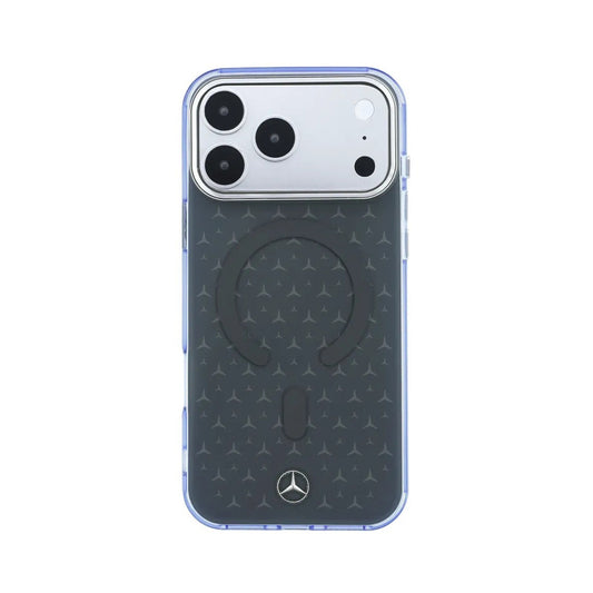 Mercedes-Benz Funda Signature para iPhone 17 Pro/18 Pro Compatible con MagSafe, Azul Marino