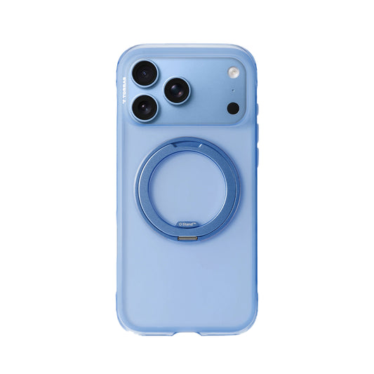 TORRAS Funda O3 Air con Soporte Giratorio para iPhone 17 Pro/18 Pro Compatible con MagSafe, Azul Island