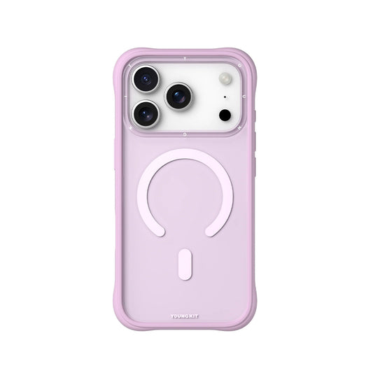 YOUNGKIT iPhone 17 Pro Max Case – Magnetic Dynamic II Warm Pink, Modern Design and Precise Fit