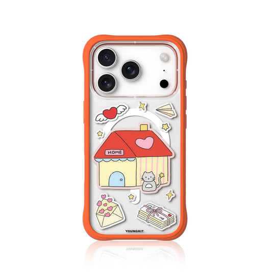 YOUNGKIT Case for iPhone 17 Pro Max - Magnetic Case CH Sweetheart Express Submit a Wish, Illustrated Design and Precise Fit