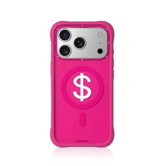 YOUNGKIT Case for iPhone 17 Pro Max – Magnetic Case CH3 Lucky Money Rich Pink, Graphic Design and Precise Fit