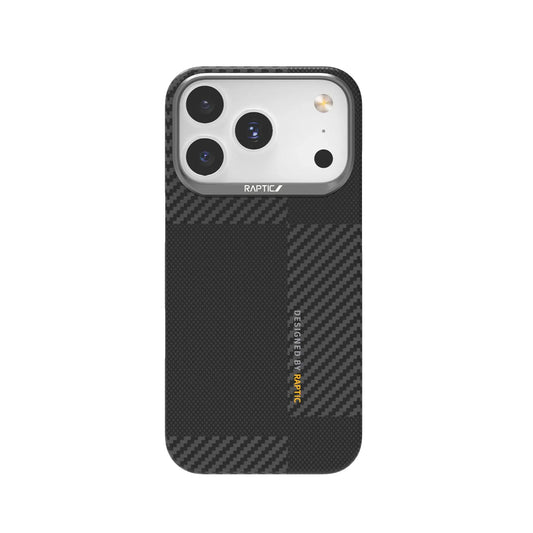 RAPTIC Funda Geotik Compatible con MagSafe Fibra de Aramida iPhone 17 Pro Max Mondrian
