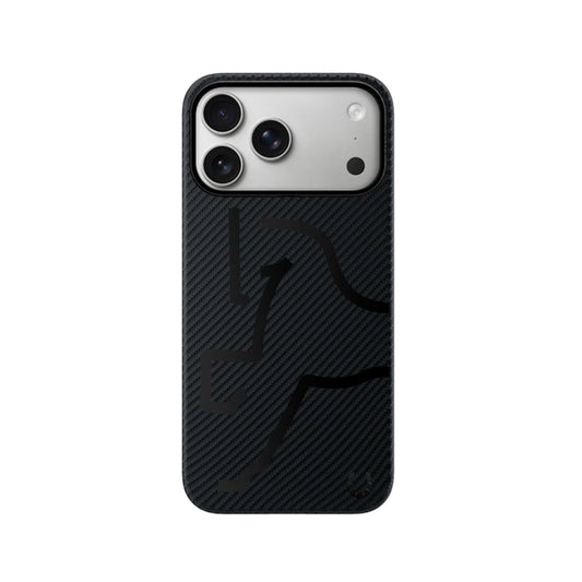 AIRITY Funda de Fibra de Aramida Edición Limitada Año del Caballo para iPhone 17 Pro Compatible con MagSafe, Mystic Shadow