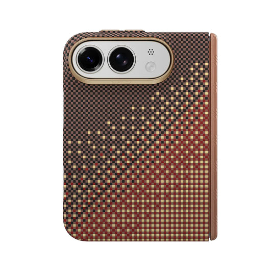 RAPTIC Funda Skin-Pro de Fibra de Aramida para iPhone Duo Compatible con MagSafe, Ámbar