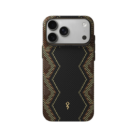 RAPTIC Funda Skin de Fibra de Aramida para iPhone 18 Pro Compatible con MagSafe, Scepter