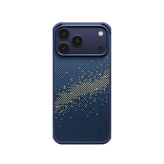 PITAKA Funda ProGuard de Fibra de Aramida para iPhone 17 Pro Max Compatible con MagSafe, Milky Way Galaxy
