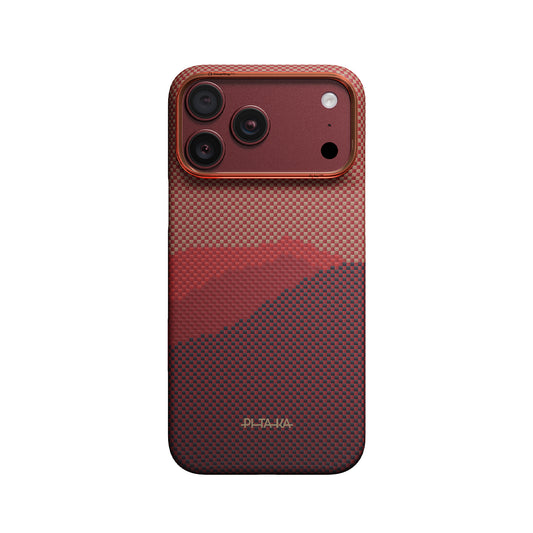 PITAKA Funda Edge de Fibra de Aramida para iPhone 18 Pro Compatible con MagSafe, Autumn Dusk