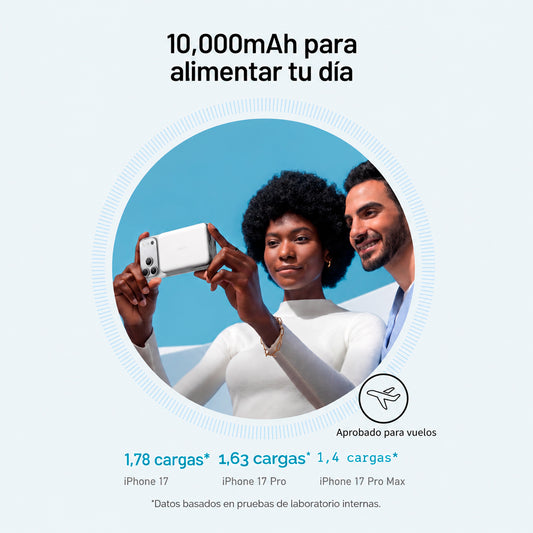 ANKER Powerbank Magnético – 10000 mAh MagGo Inalámbrico Blanco