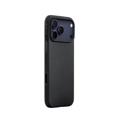 PITAKA Funda para iPhone 17 Pro Max – Carcasa de Fibra de Aramida UltraGuard Negro/Gris, Protección Resistente y Ajuste Preciso