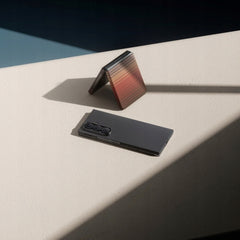 PITAKA Funda Ultra Fina Trasera de Fibra de Aramida para Galaxy Z Fold 7 con Anillo Magnético, Gris/Negra