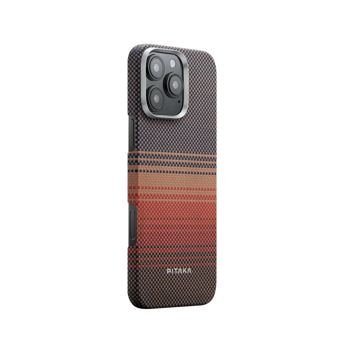 PITAKA Funda Ultra Fina PitaTap de Fibra de Aramida para iPhone 16 Pro Max Compatible con MagSafe, Sunset