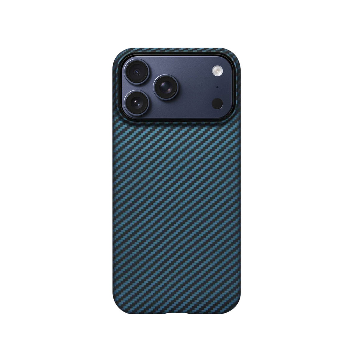 PITAKA Funda Ultra Fina de Fibra de Aramida para iPhone 17 Pro/18 Pro Compatible con MagSafe, Negro/Azul