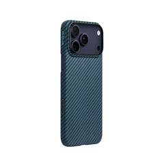 PITAKA Funda para iPhone 17 Pro – Carcasa Ultra Fina Negro/Azul, Diseño Ultraligero y Ajuste Preciso