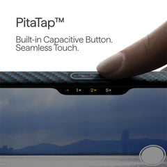 PITAKA Funda para iPhone 17 Pro – Carcasa Ultra Fina Negro/Azul, Diseño Ultraligero y Ajuste Preciso