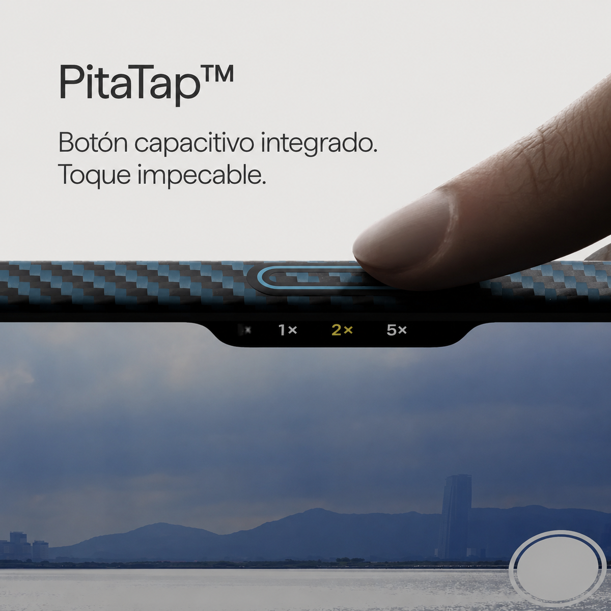 PITAKA Funda Ultra Fina de Fibra de Aramida para iPhone 17 Pro/18 Pro Compatible con MagSafe, Negro/Azul