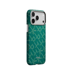 PITAKA Funda para iPhone 17 Pro Max – Carcasa Ultra Fina Monogram Dorado/Verde, Diseño Ultraligero y Ajuste Preciso