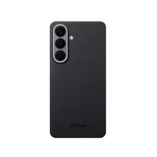 PITAKA Funda Edge de Fibra de Aramida para Galaxy S26 con Anillo Magnético, Negro/Gris Twill