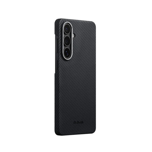PITAKA Funda para Samsung S26 Plus – Carcasa Edge Negro/Gris Twill, Diseño Ultrafino y Ajuste Preciso