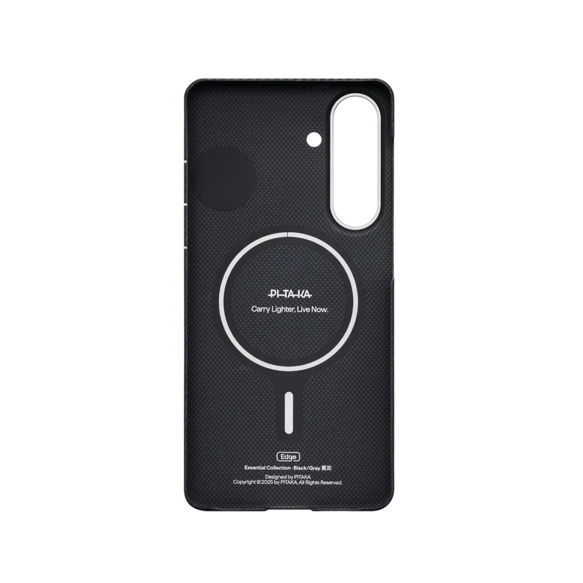 PITAKA Case for Samsung S26 – Black/Grey Twill Edge Cover, Ultra-Thin Design and Precise Fit