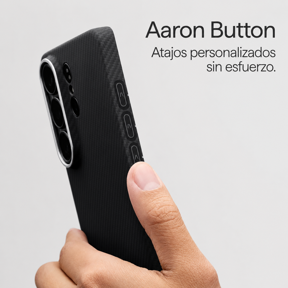PITAKA Case for Samsung S26 Plus – Black/Grey Twill Edge Case, Ultra-thin Design and Precise Fit