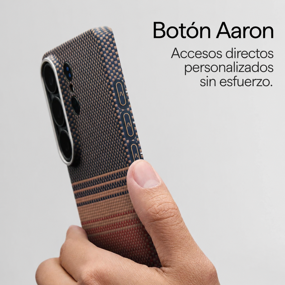 PITAKA Funda Edge de Fibra de Aramida para Galaxy S26 Ultra con Anillo Magnético, Sunset