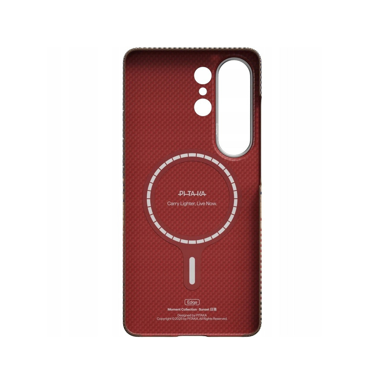 PITAKA Funda Edge de Fibra de Aramida para Galaxy S26 Ultra con Anillo Magnético, Sunset