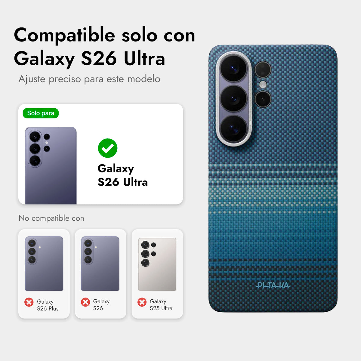 PITAKA Case for Samsung S26 Ultra - Edge Moonrise Cover, Ultra-Thin Design and Precise Fit