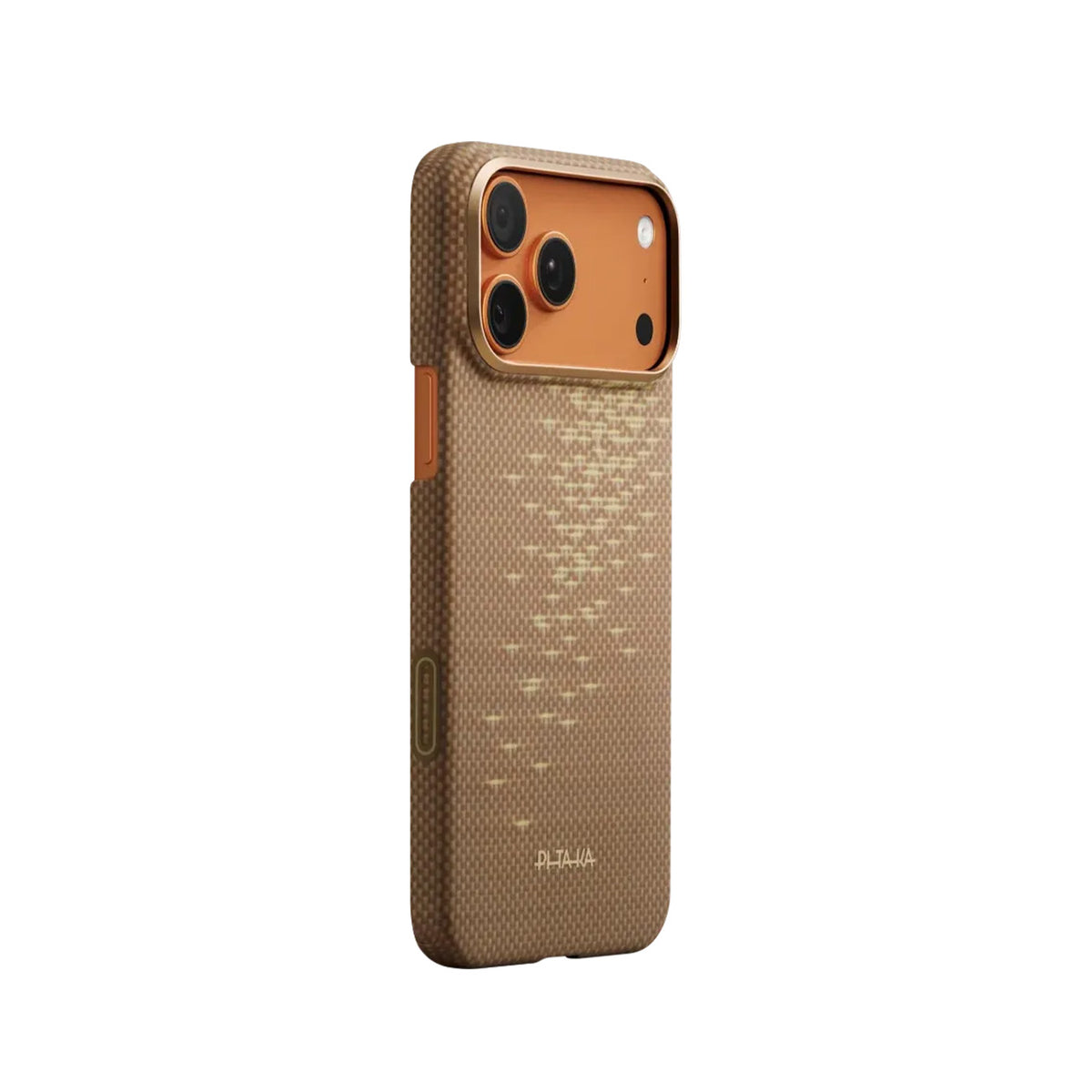 PITAKA Funda Ultra Fina de Fibra de Aramida para iPhone 17 Pro Max/18 Pro Max Compatible con MagSafe, Golden Glint