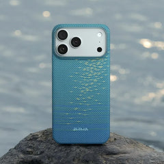 PITAKA Case for iPhone 17 Pro - Ultra-Thin Lucid Blue Case, Ultralight Design and Precise Fit
