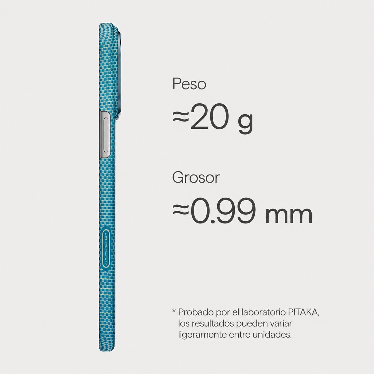 PITAKA Case for iPhone 17 Pro - Ultra-Thin Lucid Blue Case, Ultralight Design and Precise Fit