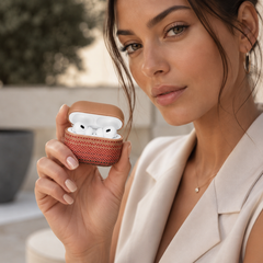 PITAKA Funda para AirPods Pro 3 – Carcasa Magnética de Fibra de Aramida Sunset, Diseño Ultraligero y Protección Segura
