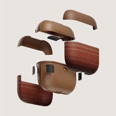 PITAKA Funda para AirPods Pro 3 – Carcasa Magnética de Fibra de Aramida Sunset, Diseño Ultraligero y Protección Segura