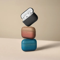 PITAKA Funda para AirPods Pro 3 – Carcasa Magnética de Fibra de Aramida Sunset, Diseño Ultraligero y Protección Segura