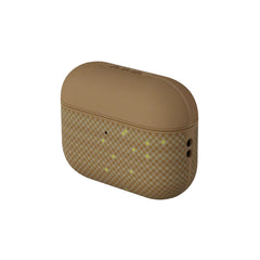 PITAKA Funda para AirPods Pro 3 – Carcasa Magnética de Fibra de Aramida Golden Glint, Diseño Ultraligero y Protección Segura