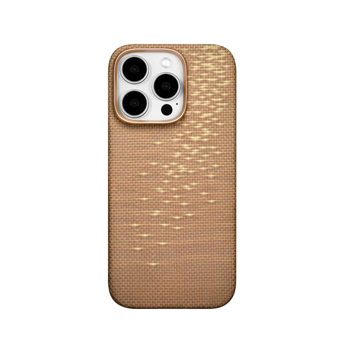 PITAKA Funda Ultra Fina de Fibra de Aramida para iPhone 16 Pro Max Compatible con MagSafe, Golden Glint