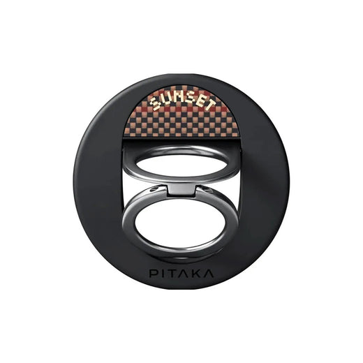 PITAKA Soporte Grip 3 Magnético de Fibra de Aramida Compatible con MagSafe, Sunset
