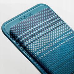 PITAKA MagEZ Wallet – Moonrise Woven Wallet, Compact Design and Magnetic Attachment