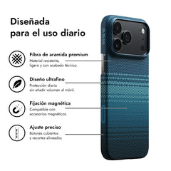 PITAKA Funda para iPhone 17 Pro Max – Carcasa Ultra Fina Moonrise, Diseño Ultraligero y Ajuste Preciso