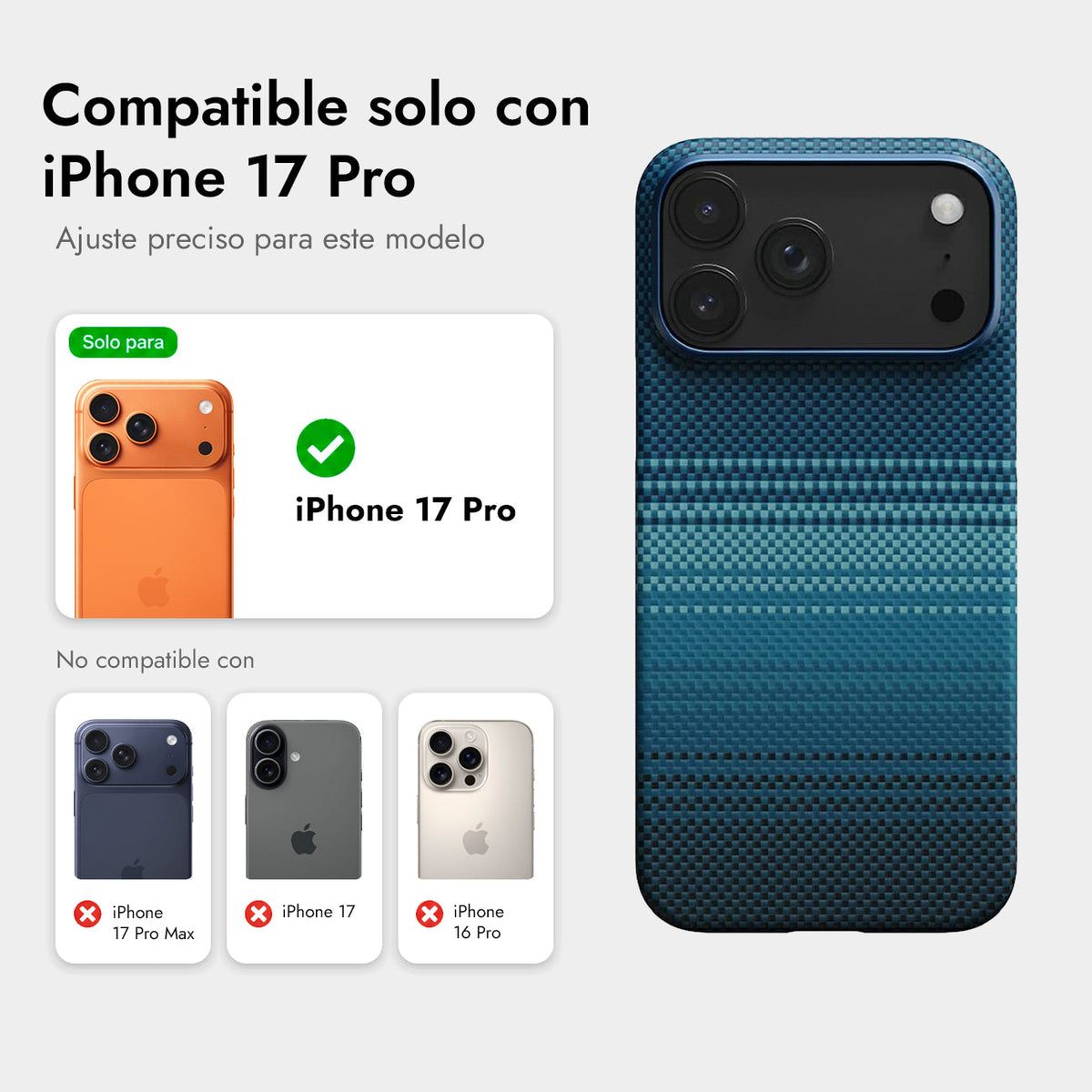 PITAKA Case for iPhone 17 Pro – Ultra-Thin Moonrise Case, Ultralight Design and Precise Fit