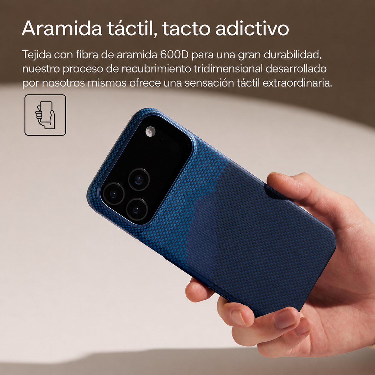 PITAKA Funda Ultra Fina de Fibra de Aramida para iPhone 17 Pro/18 Pro Compatible con MagSafe, Over the Horizon