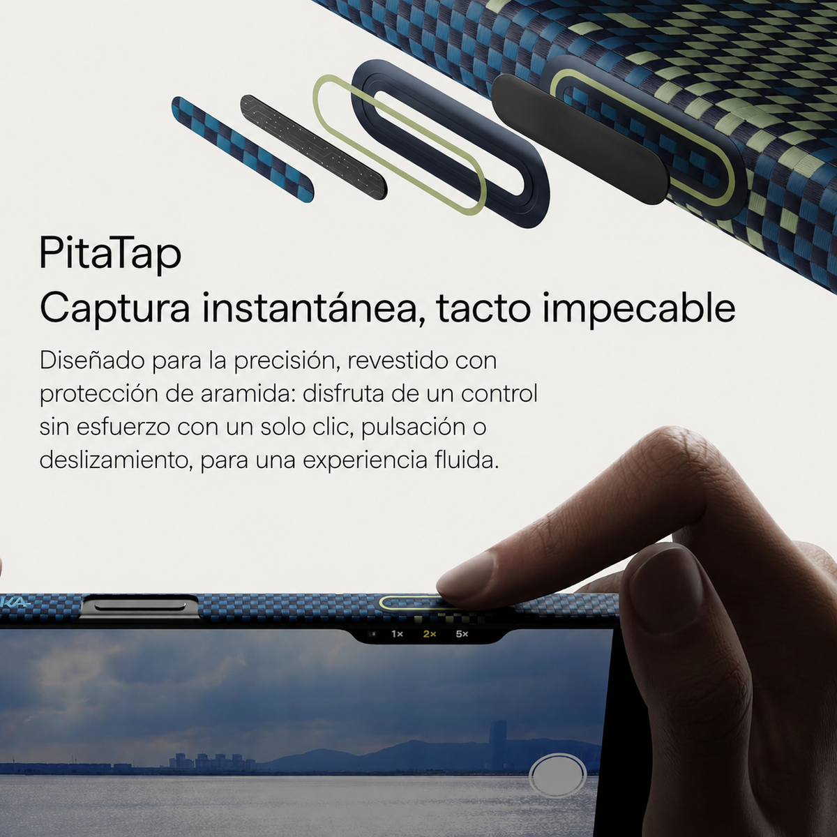 PITAKA Funda Ultra Fina de Fibra de Aramida para iPhone 17 Pro/18 Pro Compatible con MagSafe, Milky Way Galaxy