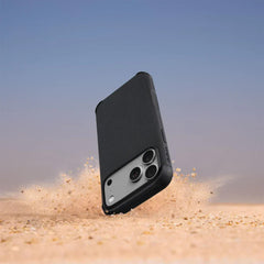 PITAKA Funda para iPhone 17 Pro – Carcasa de Fibra de Aramida ProGuard Negro/Gris, Protección Resistente y Ajuste Preciso