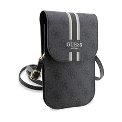 Guess Bandolera Universal para Teléfono – Bolso Negro 4G con Correa Ajustable y Tarjetero Integrado, Diseño Elegante y Ajuste Universal