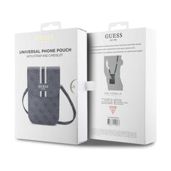 Guess Bandolera Universal para Teléfono – Bolso Negro 4G con Correa Ajustable y Tarjetero Integrado, Diseño Elegante y Ajuste Universal