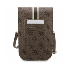 Guess Handbag – Brown 4G Stripes Bag, Elegant Design and Ample Storage Space