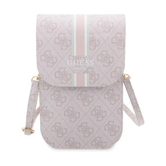Guess Bandolera Universal para Teléfono – Bolso Rosa con Correa y Tarjetero, Diseño Elegante y Ajuste Universal