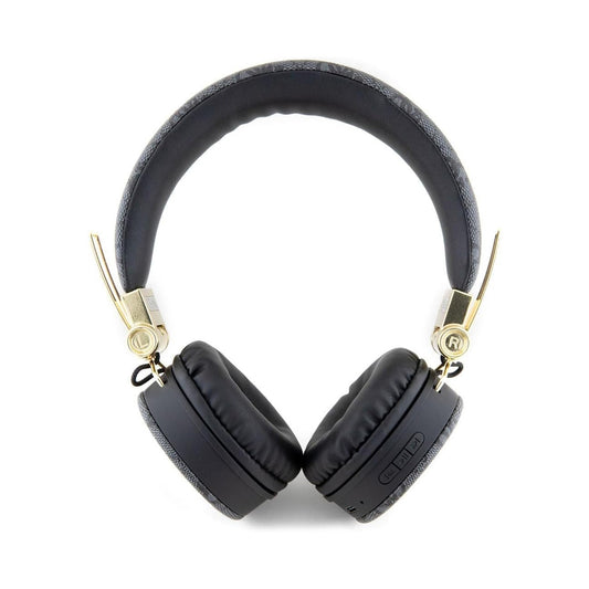 Guess Auriculares Bluetooth de Diadema – Cascos Negros con Logo 4G Clásico y Forma Redondeada, Conexión Inalámbrica Estable y Diseño Elegante