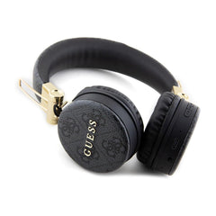 Guess Auriculares Bluetooth de Diadema – Cascos Negros con Logo 4G Clásico y Forma Redondeada, Conexión Inalámbrica Estable y Diseño Elegante